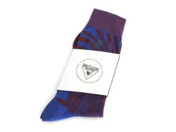 Fluevog Shoes Ford Vog Socks | Optical Illusion Sock Blue/Copper Best