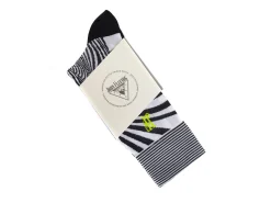 Fluevog Shoes Ford Vog Socks | Optical Illusion Sock Black/White Cheap