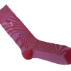 Fluevog Shoes Ford Vog Socks | Optical Illusion Sock Purple/Red Outlet