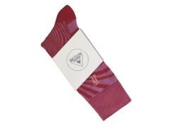 Fluevog Shoes Ford Vog Socks | Optical Illusion Sock Purple/Red Outlet