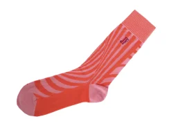 Fluevog Shoes Ford Vog Socks | Optical Illusion Sock Pink/Orange Discount