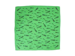 Fluevog Shoes F-This Bandana Scarf | Wool And Silk Headscarf Green/Black Online