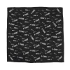 Fluevog Shoes F-This Bandana Scarf | Wool And Silk Headscarf Black/White Best