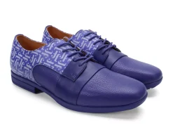 Fluevog Shoes Fuller | Colourblock Lace-Up Shoe Purple Best