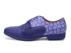 Fluevog Shoes Fuller | Colourblock Lace-Up Shoe Purple Best