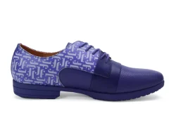Fluevog Shoes Fuller | Colourblock Lace-Up Shoe Purple Best