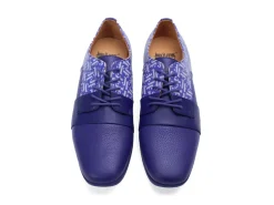 Fluevog Shoes Fuller | Colourblock Lace-Up Shoe Purple Best