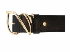 Fluevog Shoes Gawain Belt | Wide Waist Belt Black Cheap
