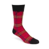 Fluevog Shoes Hazel Vog Socks | Knit Plaid Sock Red Cheap
