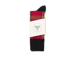 Fluevog Shoes Hazel Vog Socks | Knit Plaid Sock Red Cheap