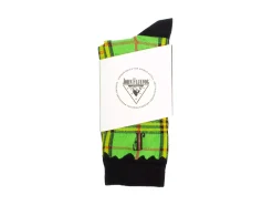 Fluevog Shoes Hazel Vog Socks | Knit Plaid Sock Green Best