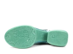 Fluevog Shoes Hockney | T-Strap Leather Shoes Turquoise Sale