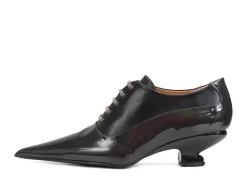 Fluevog Shoes Jenne | Elegant Lace-Up Heel Black Metallic Online