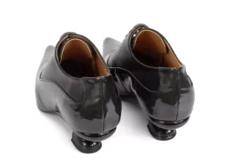 Fluevog Shoes Jenne | Elegant Lace-Up Heel Black Metallic Online