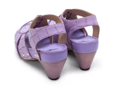 Fluevog Shoes Joni | Lace-Up Slingback Sandal Purple Weave Cheap