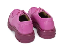 Fluevog Shoes Jueves | Casual Leather Shoe Pink Hot