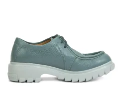 Fluevog Shoes Jueves | Casual Leather Shoe Teal Best
