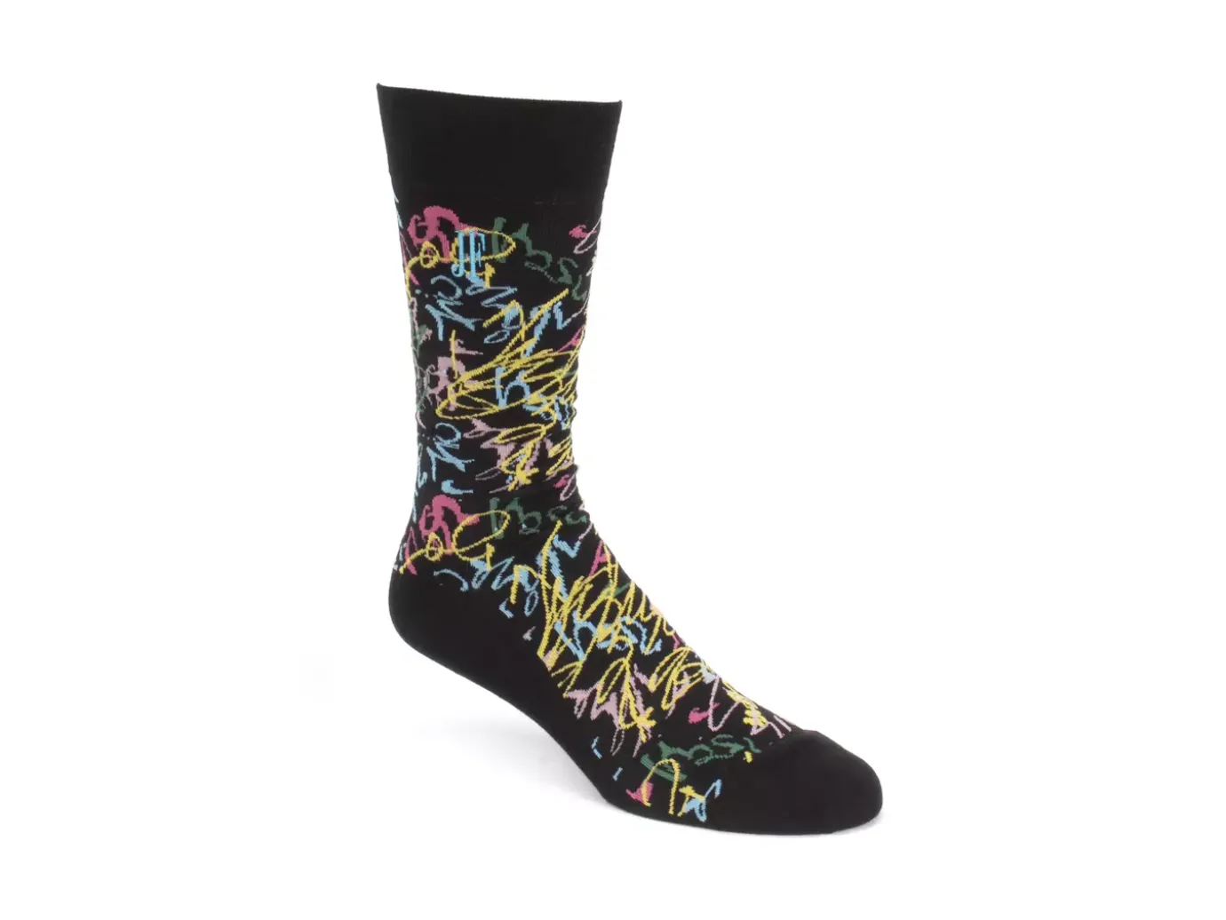 Fluevog Shoes Juniper Vog Socks | Abstract Knit Sock Black/Multi Outlet