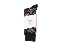 Fluevog Shoes Juniper Vog Socks | Abstract Knit Sock Black/Multi Outlet