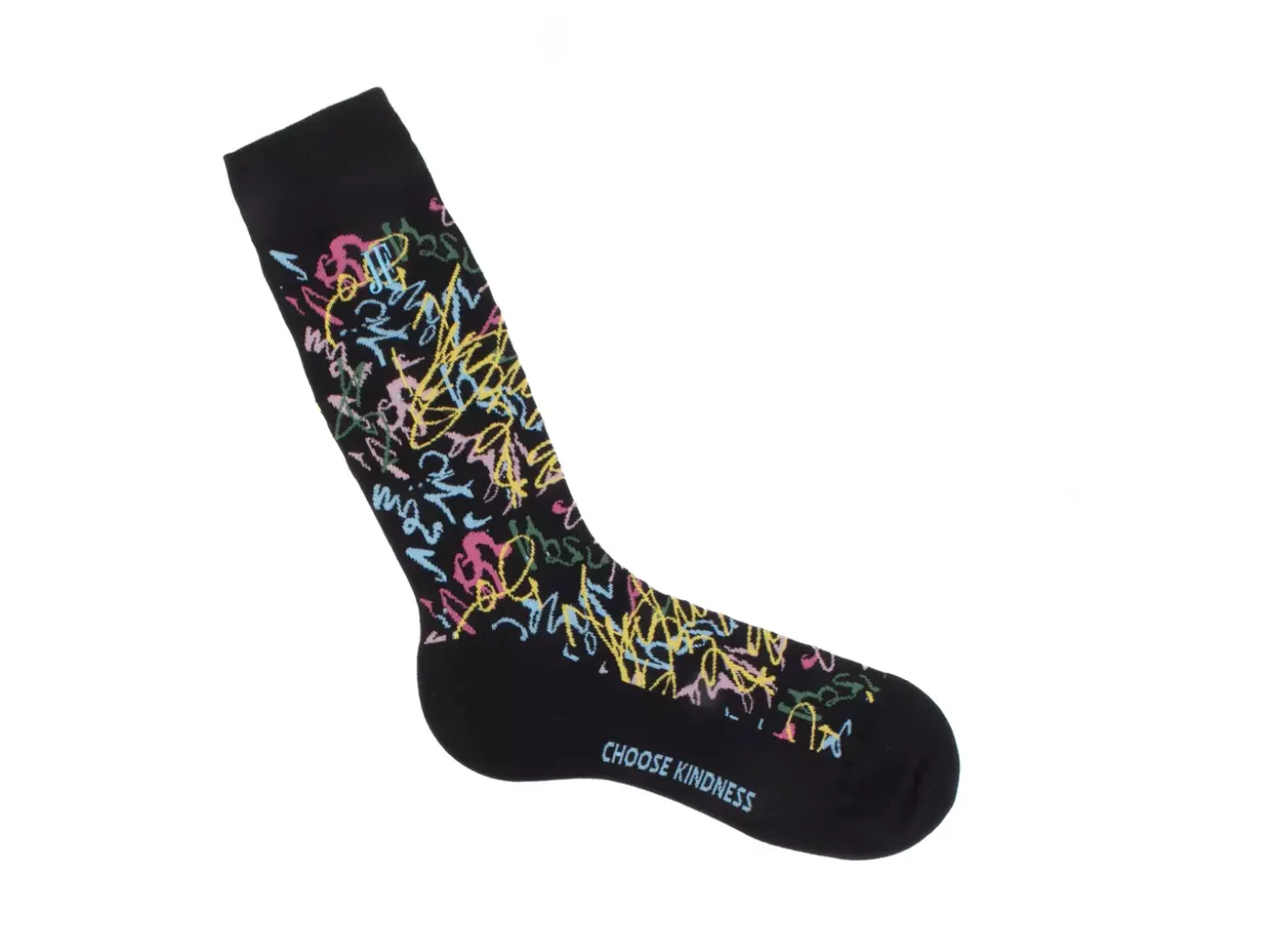 Fluevog Shoes Juniper Vog Socks | Abstract Knit Sock Black/Multi Outlet
