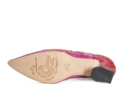 Fluevog Shoes Kaija | Loafer Heel With Hearts Pink/Red Best