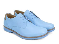 Fluevog Shoes Kenn | Contrast Derby Shoe Blue Cheap