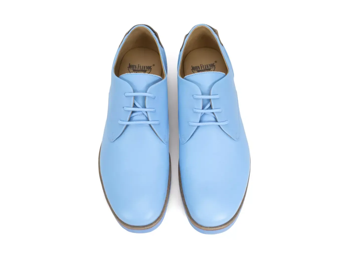 Fluevog Shoes Kenn | Contrast Derby Shoe Blue Cheap