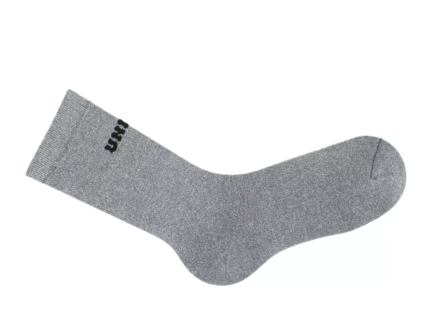 Fluevog Shoes Kermit Vog Socks | Solid-Coloured Lurex Sock Silver/Black Best Sale