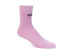 Fluevog Shoes Kermit Vog Socks | Solid-Coloured Lurex Sock Pink/Black Best