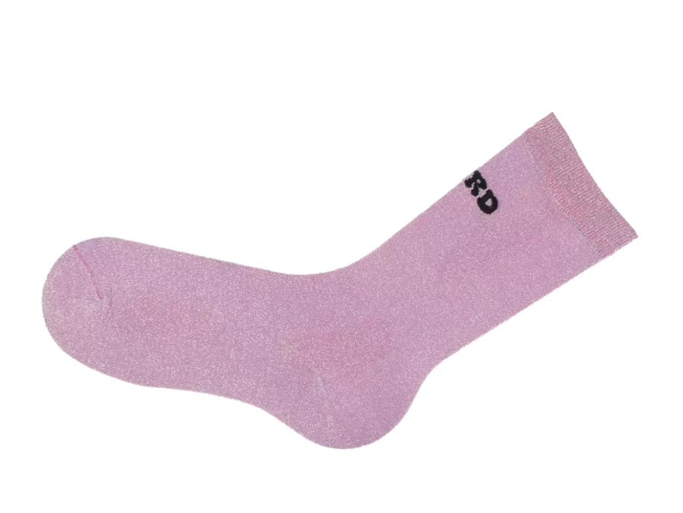 Fluevog Shoes Kermit Vog Socks | Solid-Coloured Lurex Sock Pink/Black Best