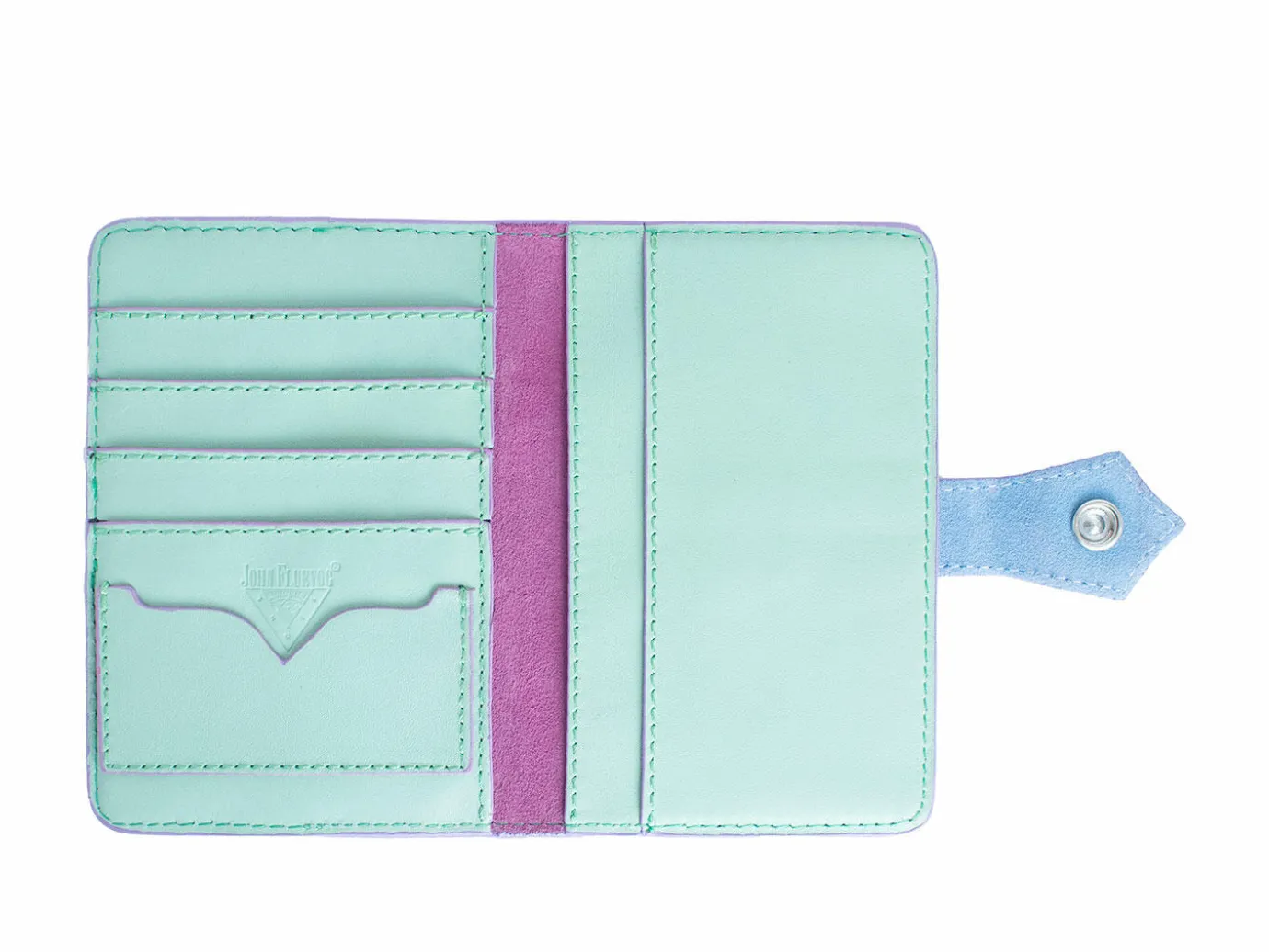 Fluevog Shoes Kiki Wallet | Leather Passport Wallet Pastel Multi Sale