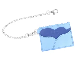 Fluevog Shoes Kip | Cardholder With Removable Chain Blue New