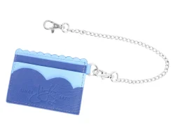Fluevog Shoes Kip | Cardholder With Removable Chain Blue New