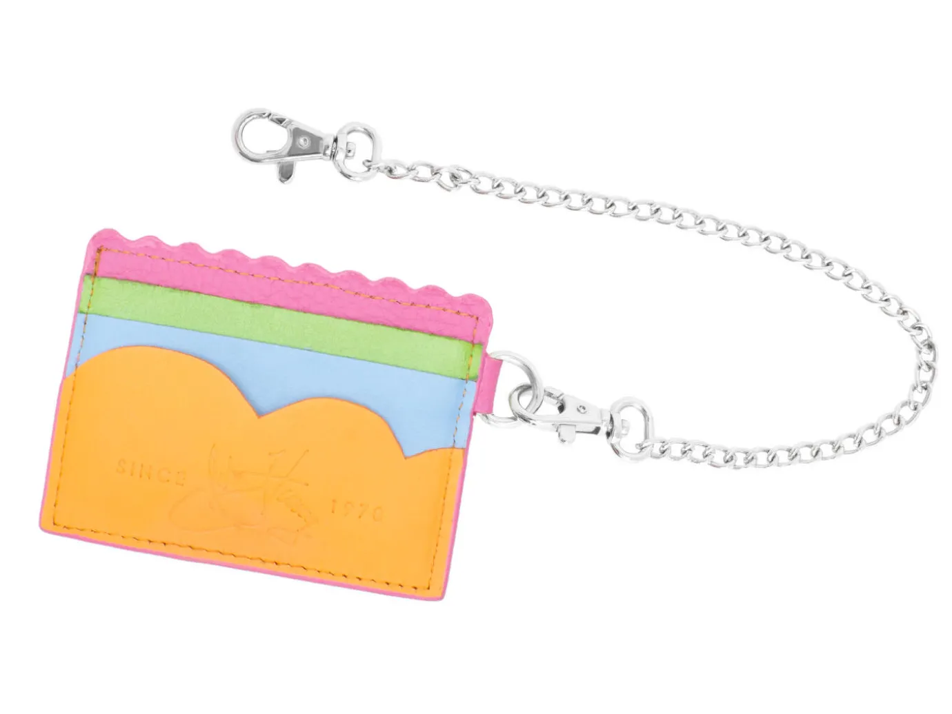Fluevog Shoes Kip | Cardholder With Removable Chain Multi New
