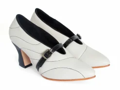 Fluevog Shoes Kit | Minimalistic Padded Pump Beige Quilted Clearance