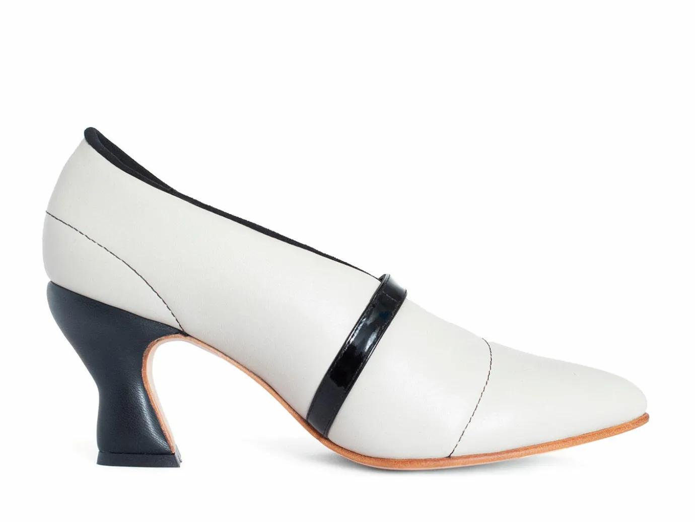 Fluevog Shoes Kit | Minimalistic Padded Pump Beige Quilted Clearance