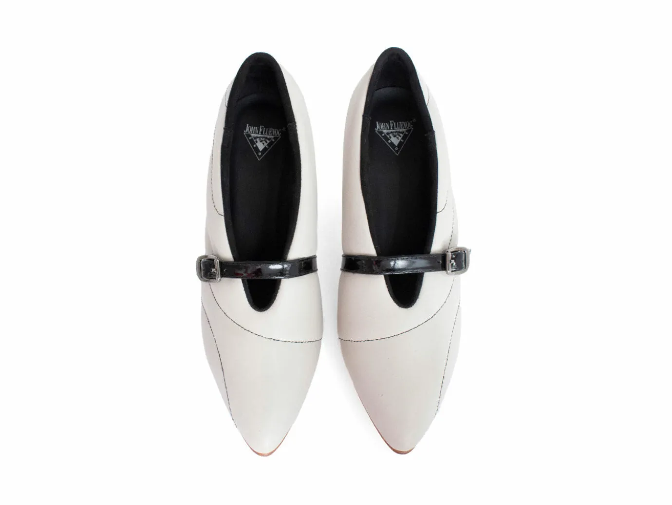 Fluevog Shoes Kit | Minimalistic Padded Pump Beige Quilted Clearance