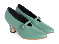 Fluevog Shoes Kit | Minimalistic Padded Pump Green Fashion