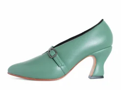 Fluevog Shoes Kit | Minimalistic Padded Pump Green Fashion