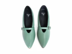 Fluevog Shoes Kit | Minimalistic Padded Pump Green Fashion