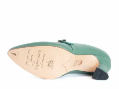 Fluevog Shoes Kit | Minimalistic Padded Pump Green Fashion