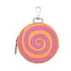 Fluevog Shoes Kitty | Round Clip-On Pouch Peach/Pink Shop