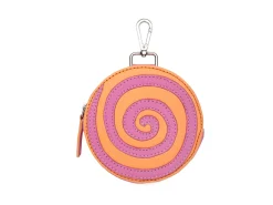 Fluevog Shoes Kitty | Round Clip-On Pouch Peach/Pink Shop