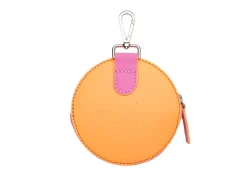 Fluevog Shoes Kitty | Round Clip-On Pouch Peach/Pink Shop