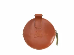 Fluevog Shoes Kitty | Round Clip-On Pouch Brown/Blue Store
