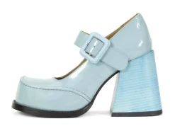 Fluevog Shoes Laurie | Platform Mary Jane Blue Cheap
