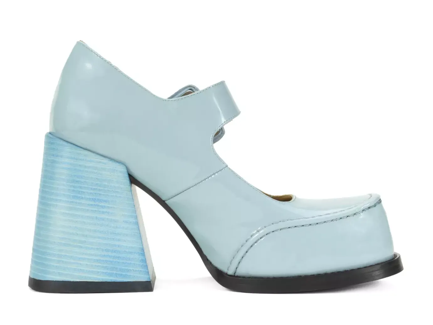Fluevog Shoes Laurie | Platform Mary Jane Blue Cheap