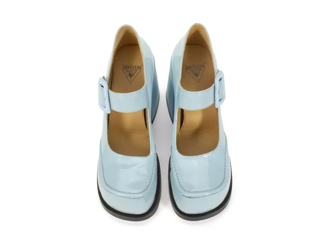 Fluevog Shoes Laurie | Platform Mary Jane Blue Cheap