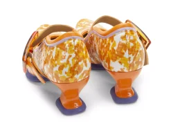 Fluevog Shoes Leonora | Mary Jane Heel Orange/Purple Outlet
