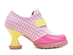 Fluevog Shoes Lolly | Contrast Buckle Shoe Pink/Yellow Online